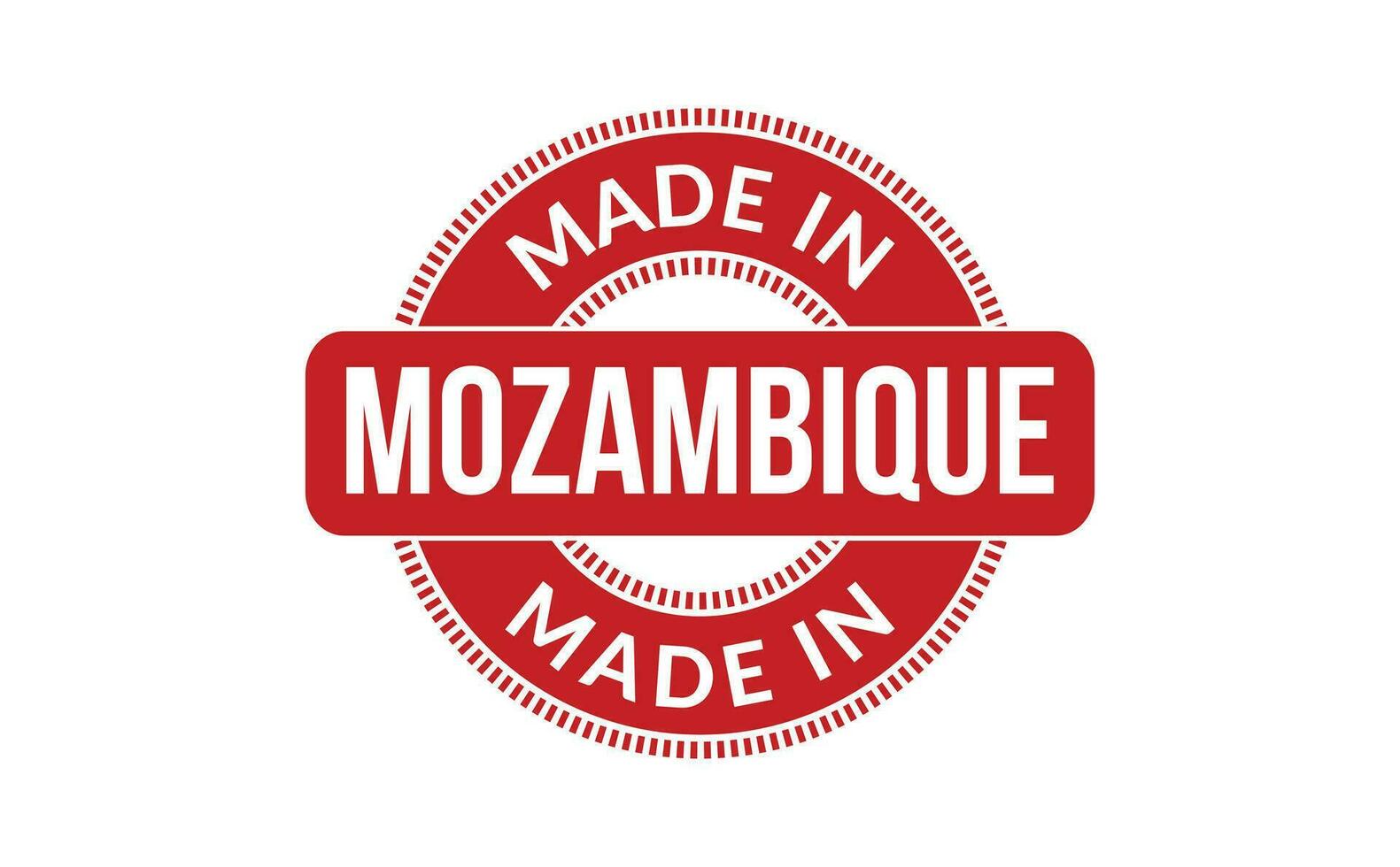 Made In Mozambique Rubber Stamp vector