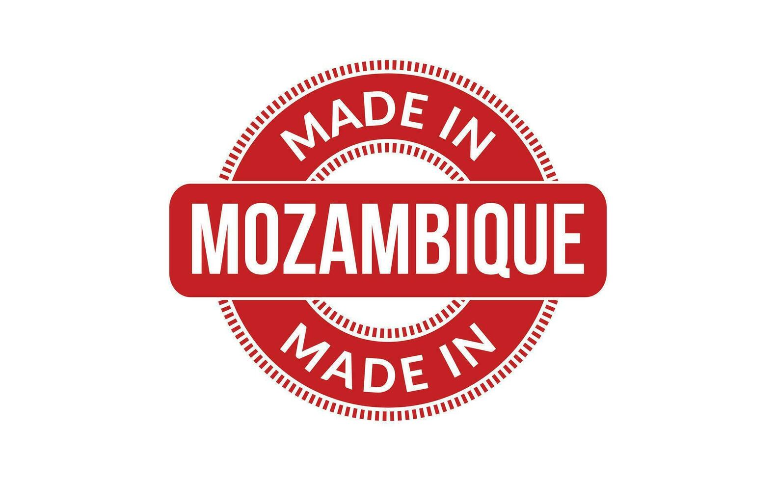 Made In Mozambique Rubber Stamp vector