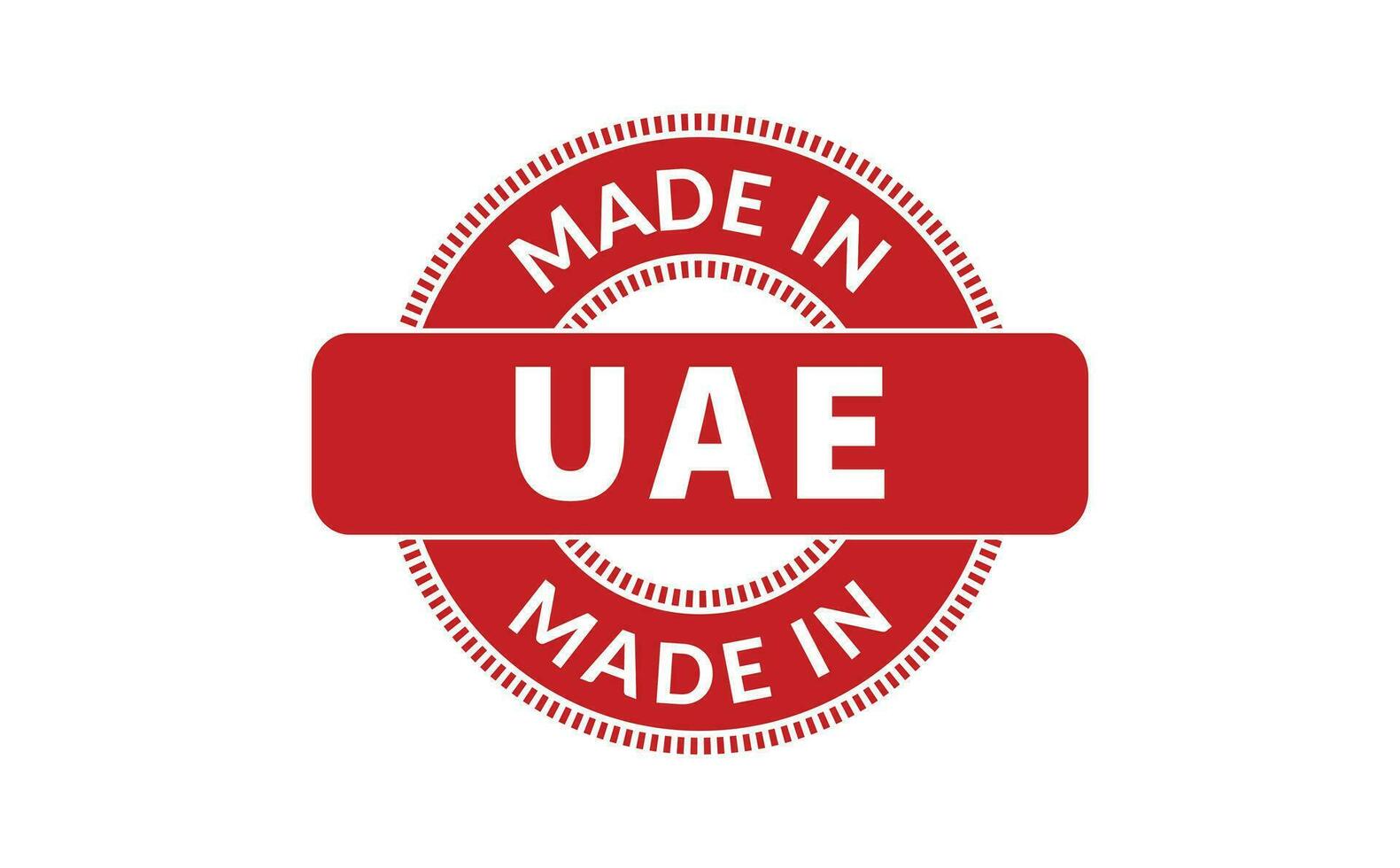 Made In UAE Rubber Stamp vector