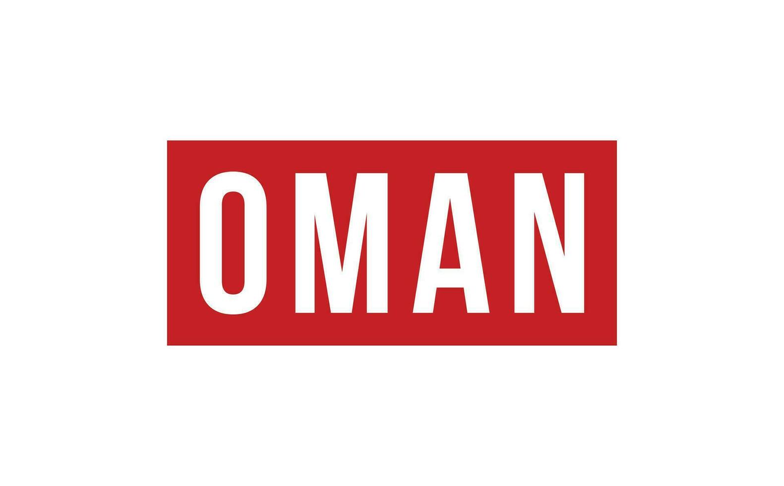 Omán caucho sello sello vector