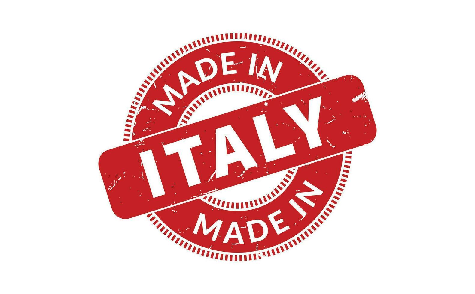 Made In Italy Rubber Stamp vector