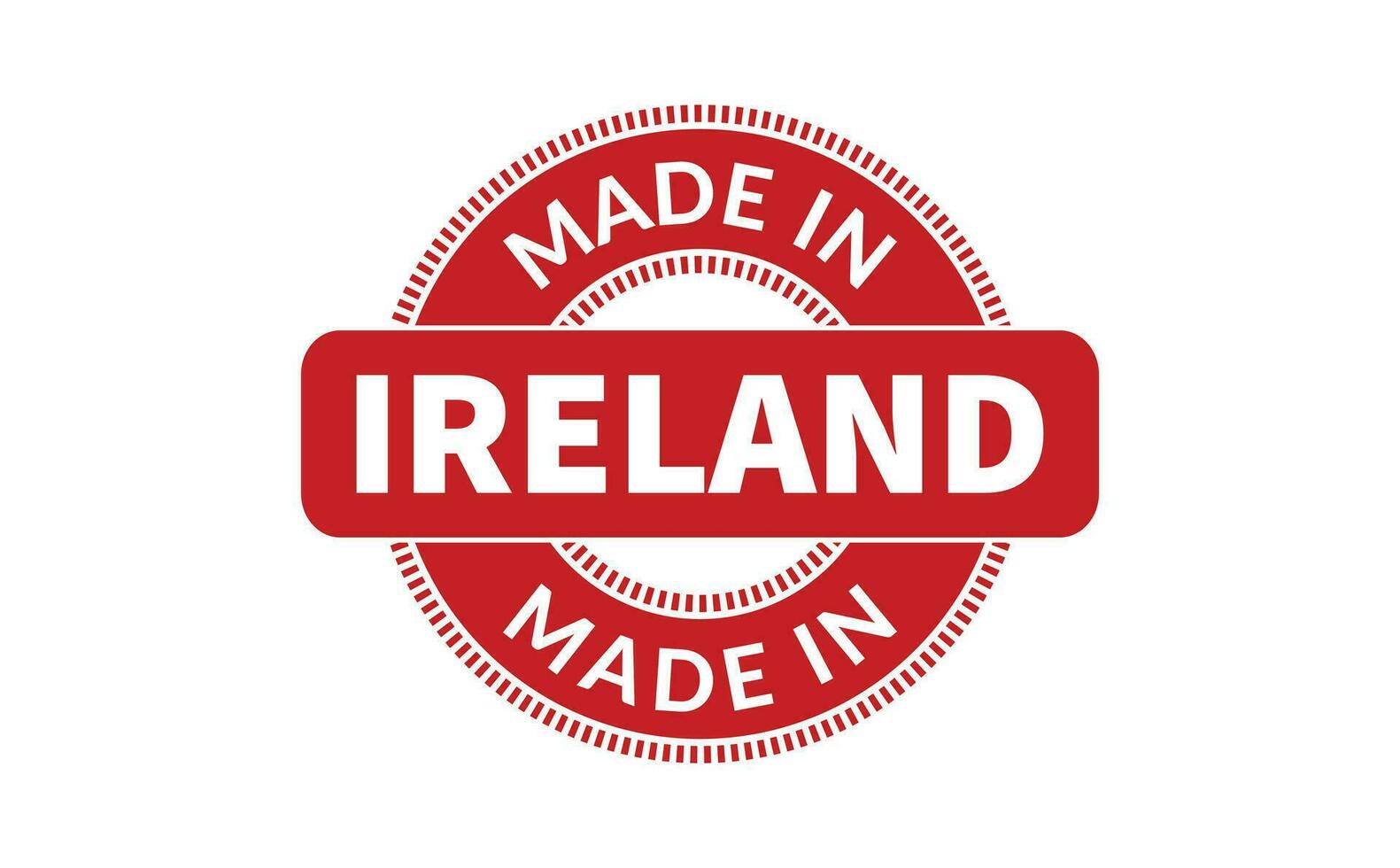 Made In Ireland Rubber Stamp vector