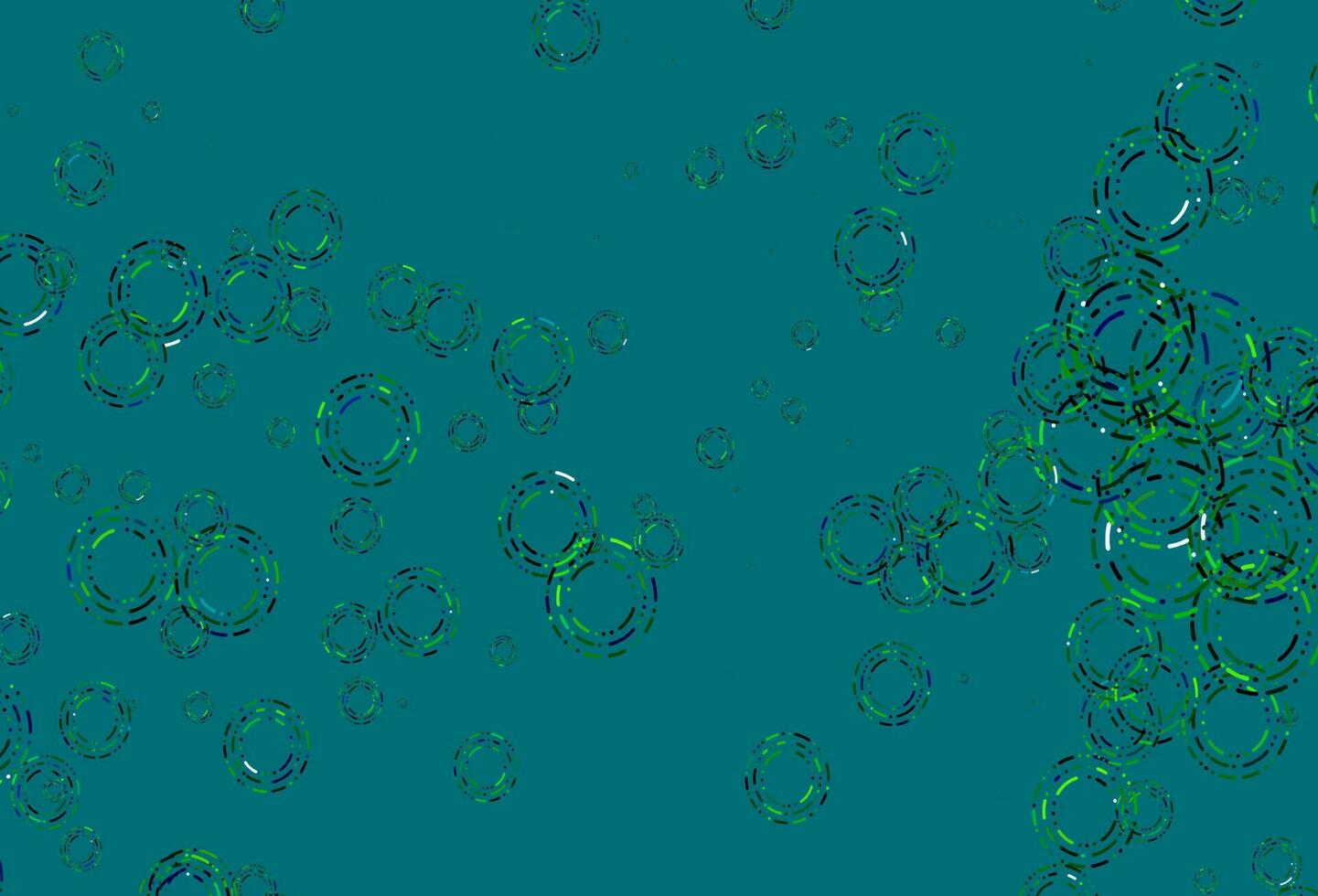 Light Blue, Yellow vector template with circles.