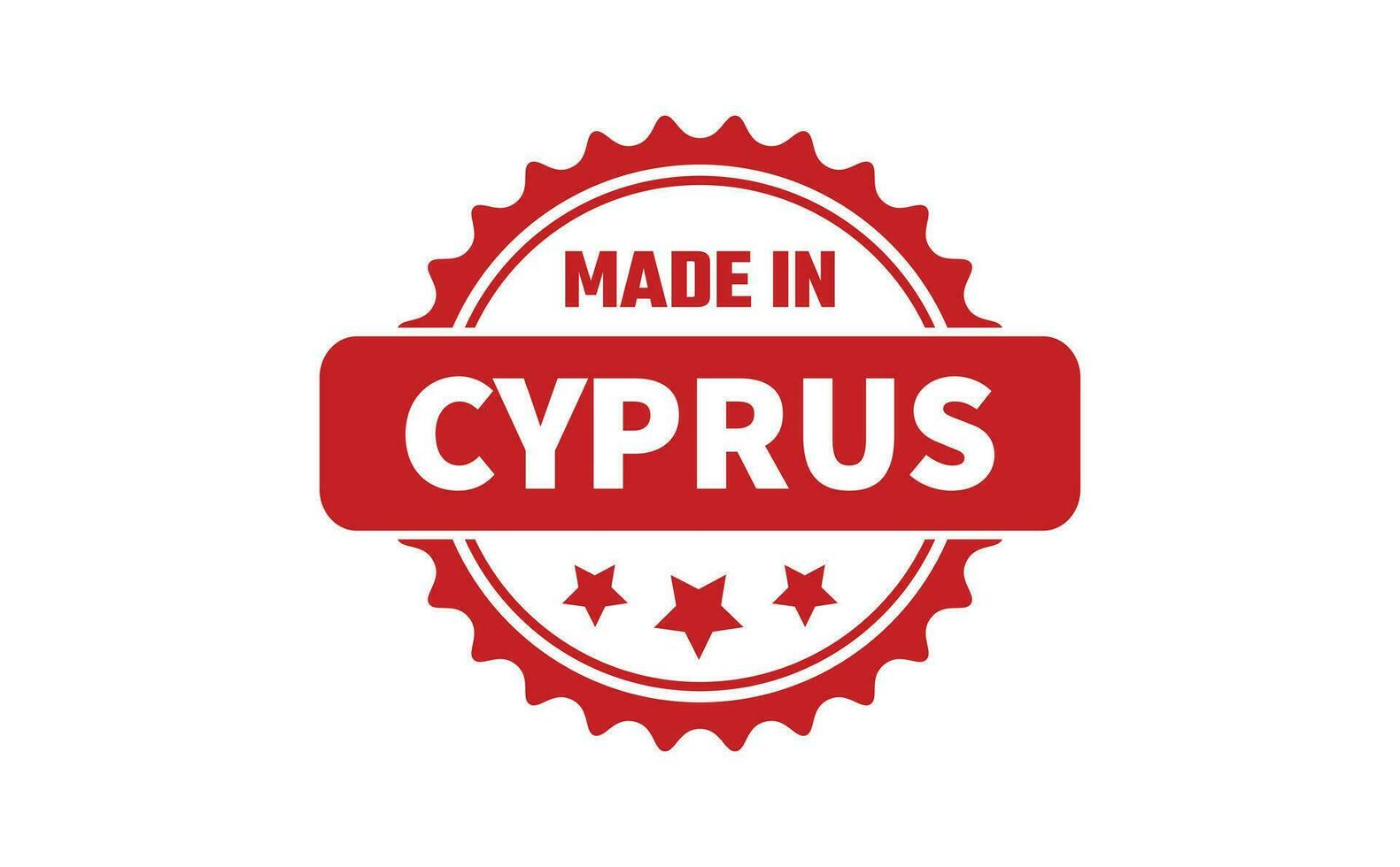 Made In Cyprus Rubber Stamp vector