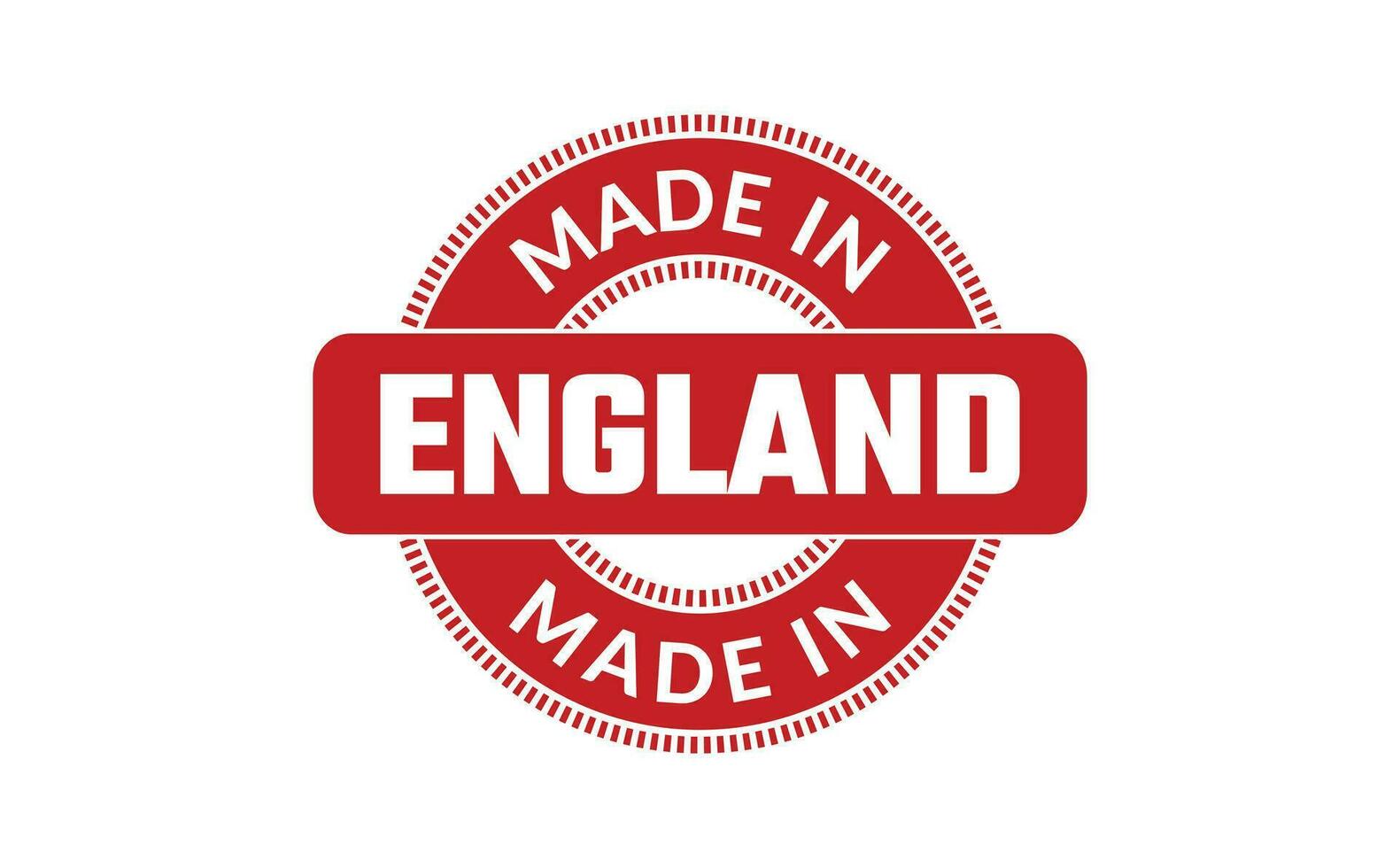 Made In England Rubber Stamp vector