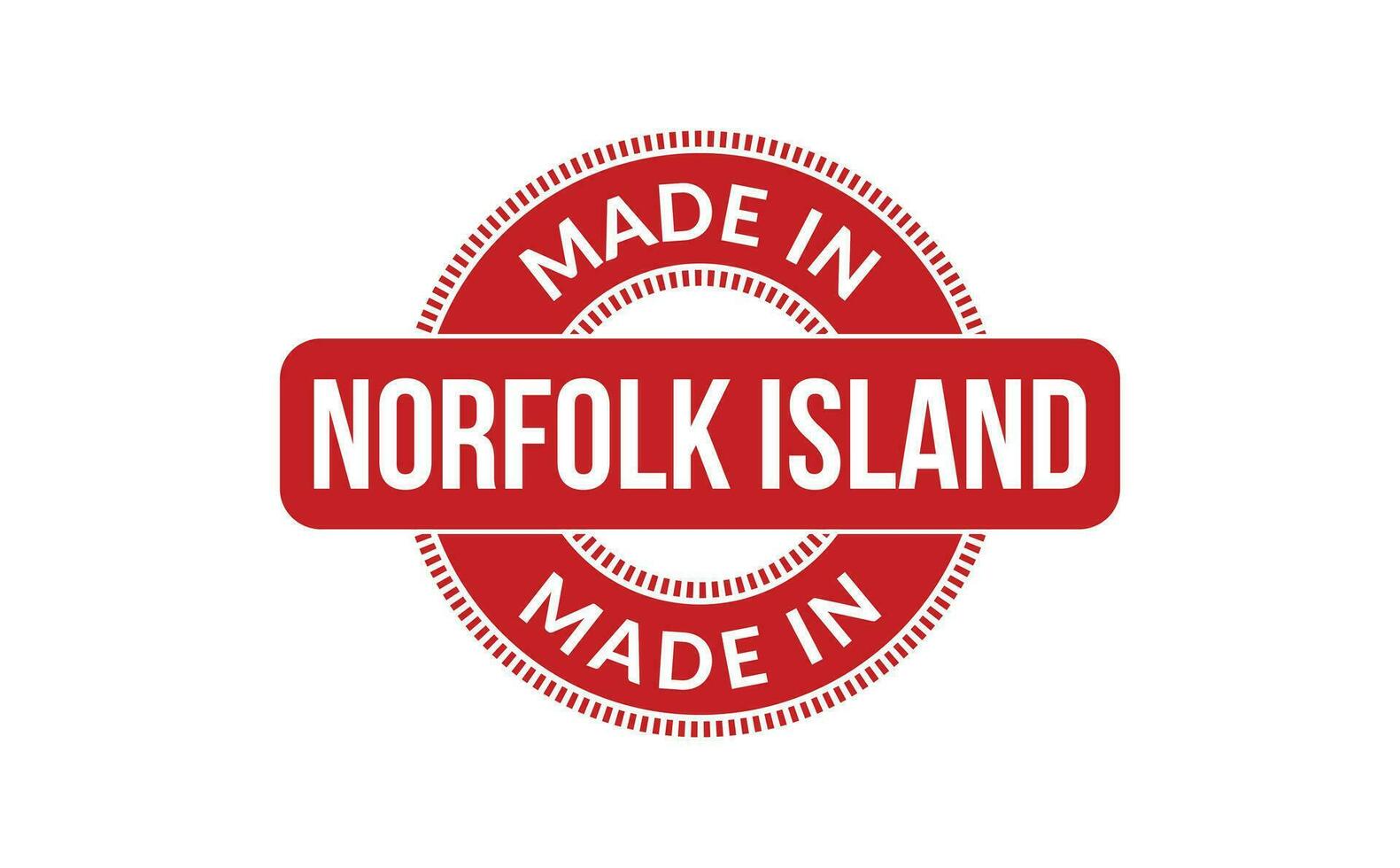 Made In Norfolk Island Rubber Stamp vector