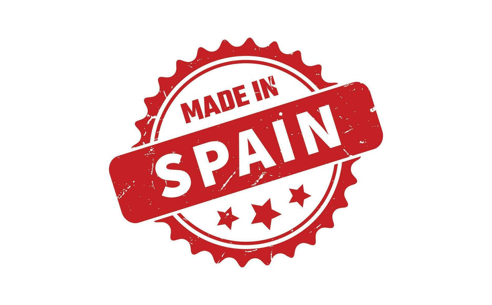 Made In Spain Rubber Stamp vector