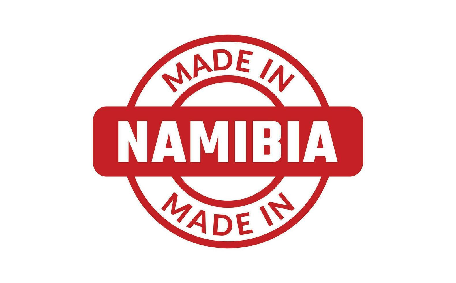 Made In Namibia Rubber Stamp vector