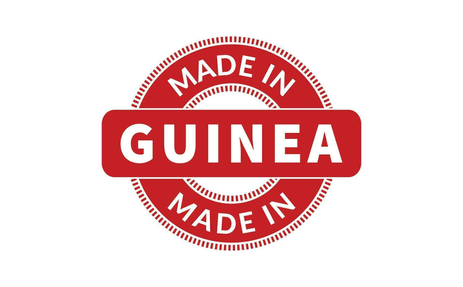 Made In Guinea Rubber Stamp vector