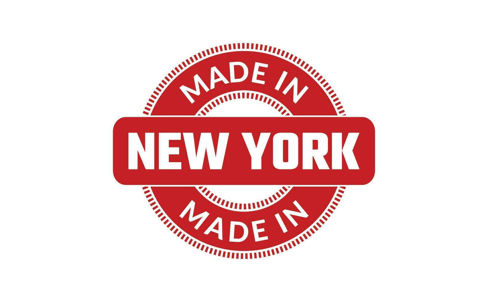 Made In New York Rubber Stamp vector