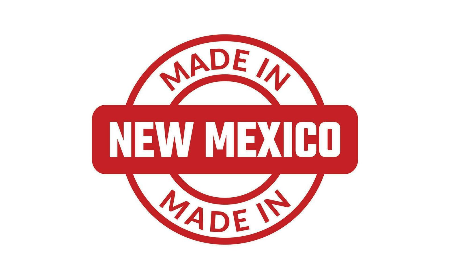 Made In New Mexico Rubber Stamp vector