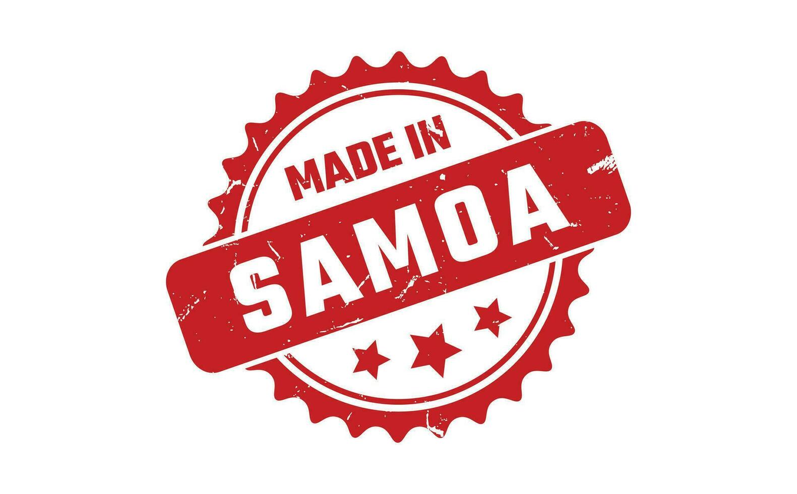 Made In Samoa Rubber Stamp vector