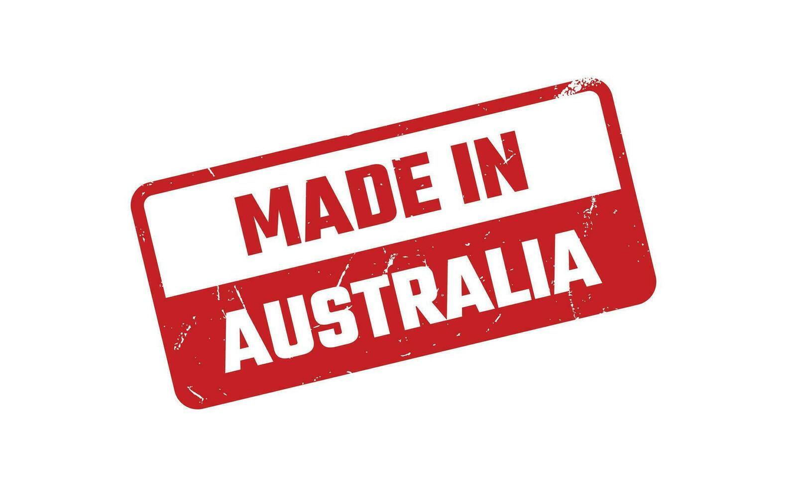 Made In Australia Rubber Stamp vector