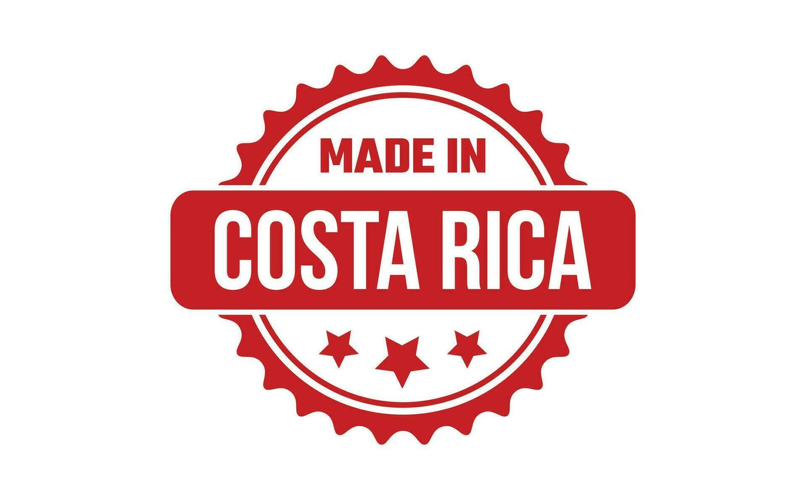 Made In Costa Rica Rubber Stamp 25382219 Vector Art at Vecteezy