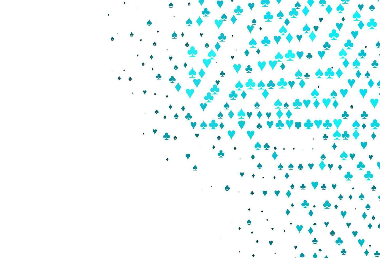 Light BLUE vector pattern with symbol of cards.