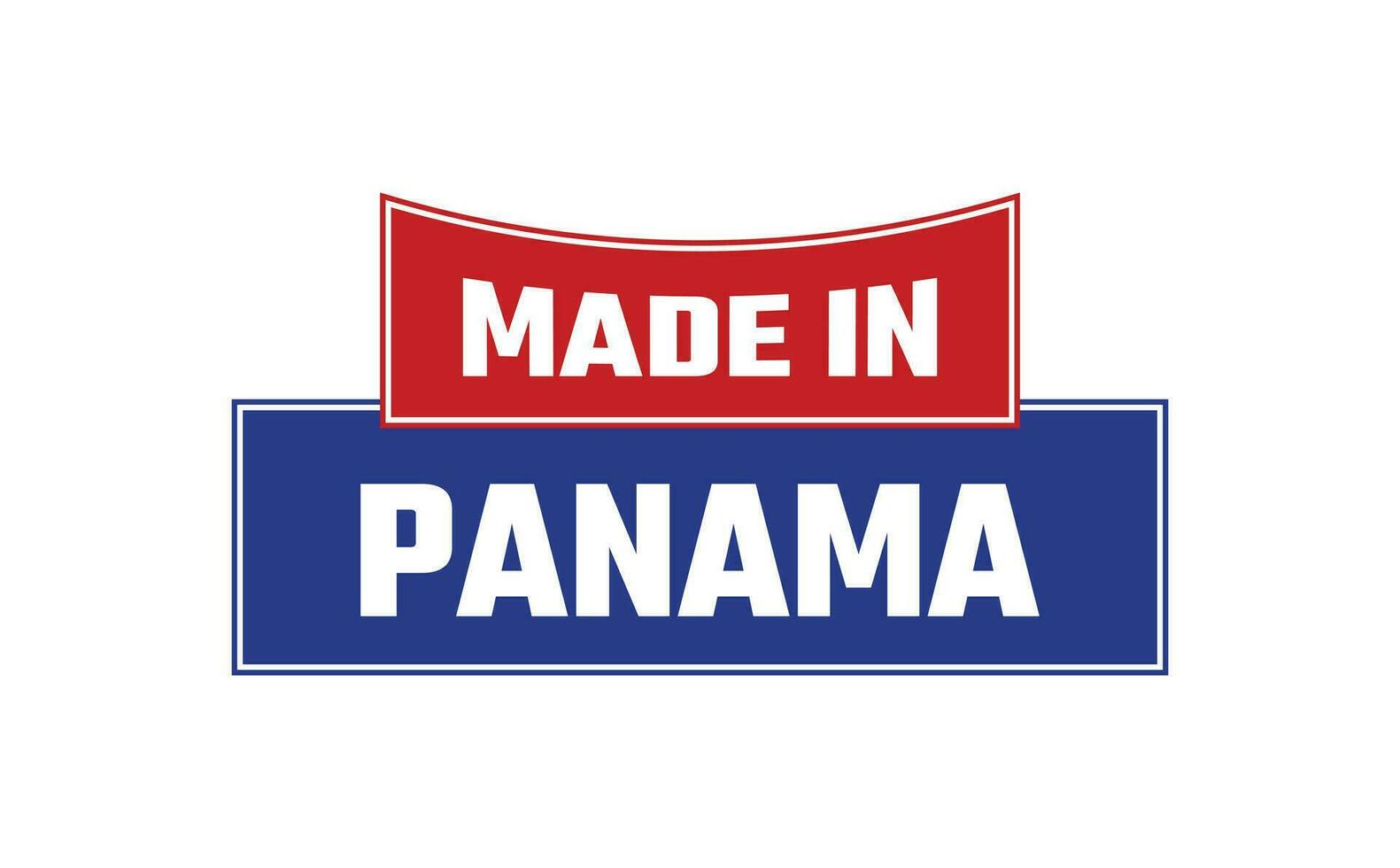 hecho en Panamá sello vector