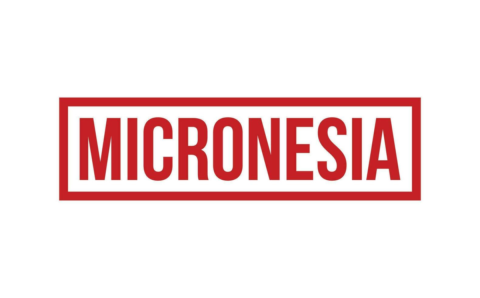 micronesia caucho sello sello vector