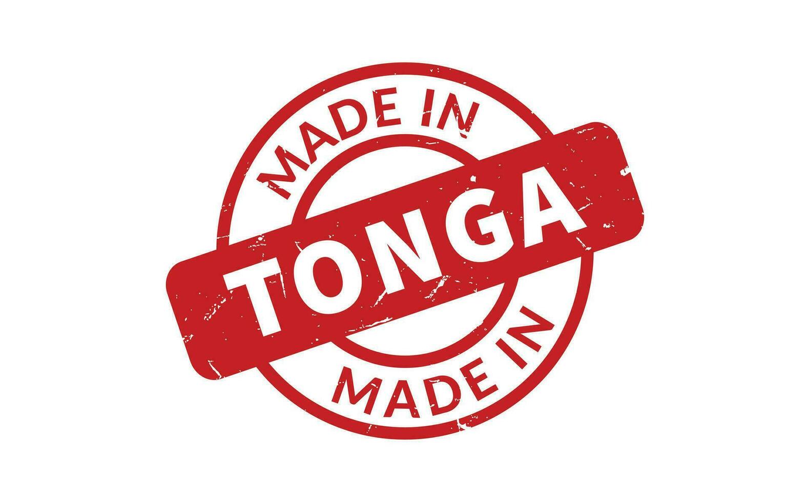 Made In Tonga Rubber Stamp vector