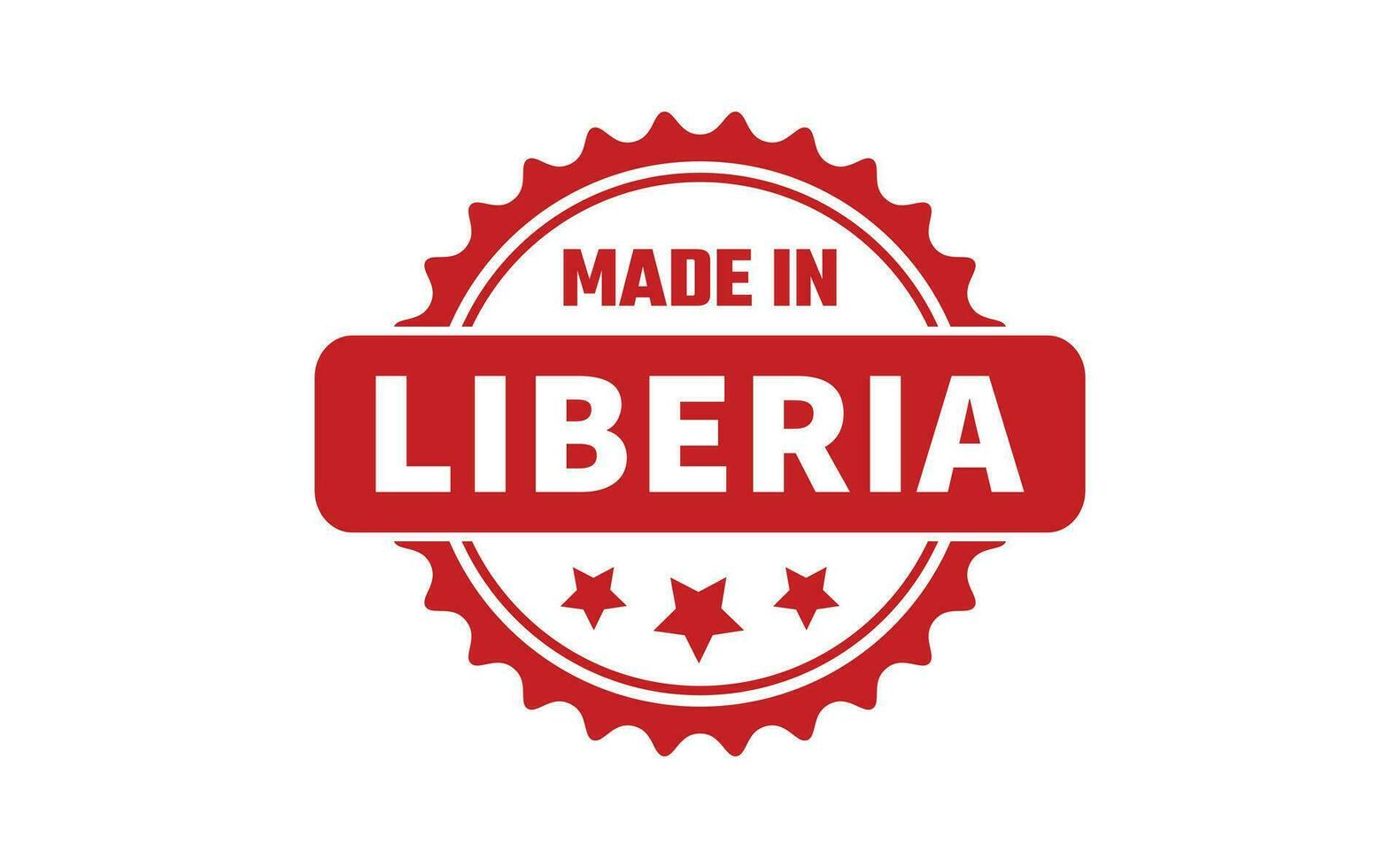 Made In Liberia Rubber Stamp vector
