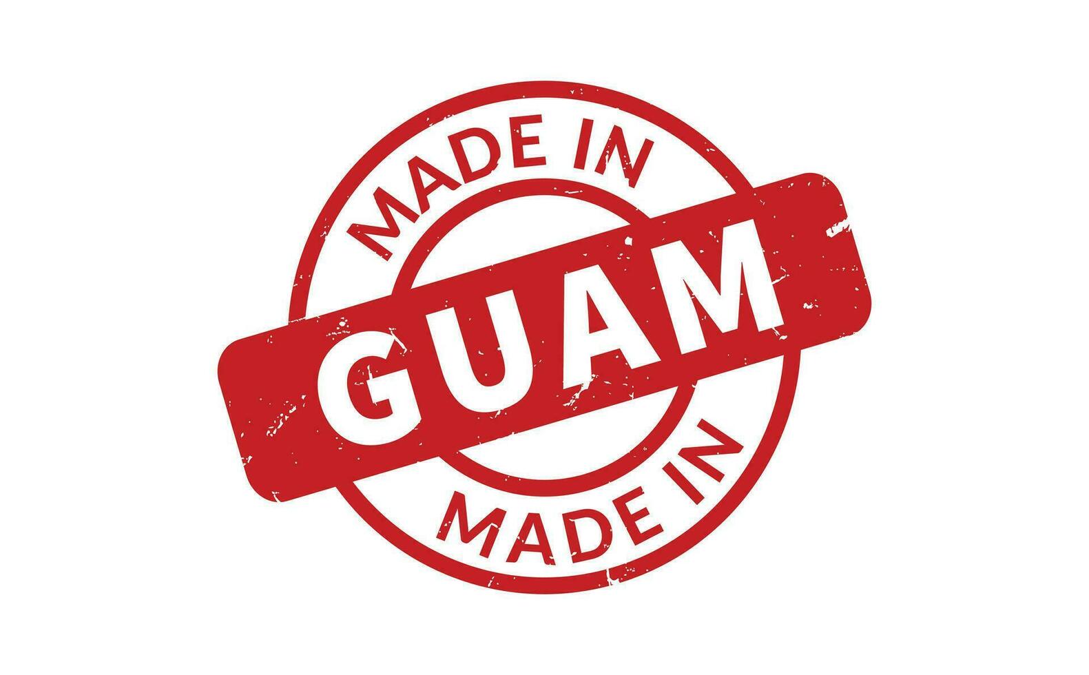 Made In Guam Rubber Stamp vector