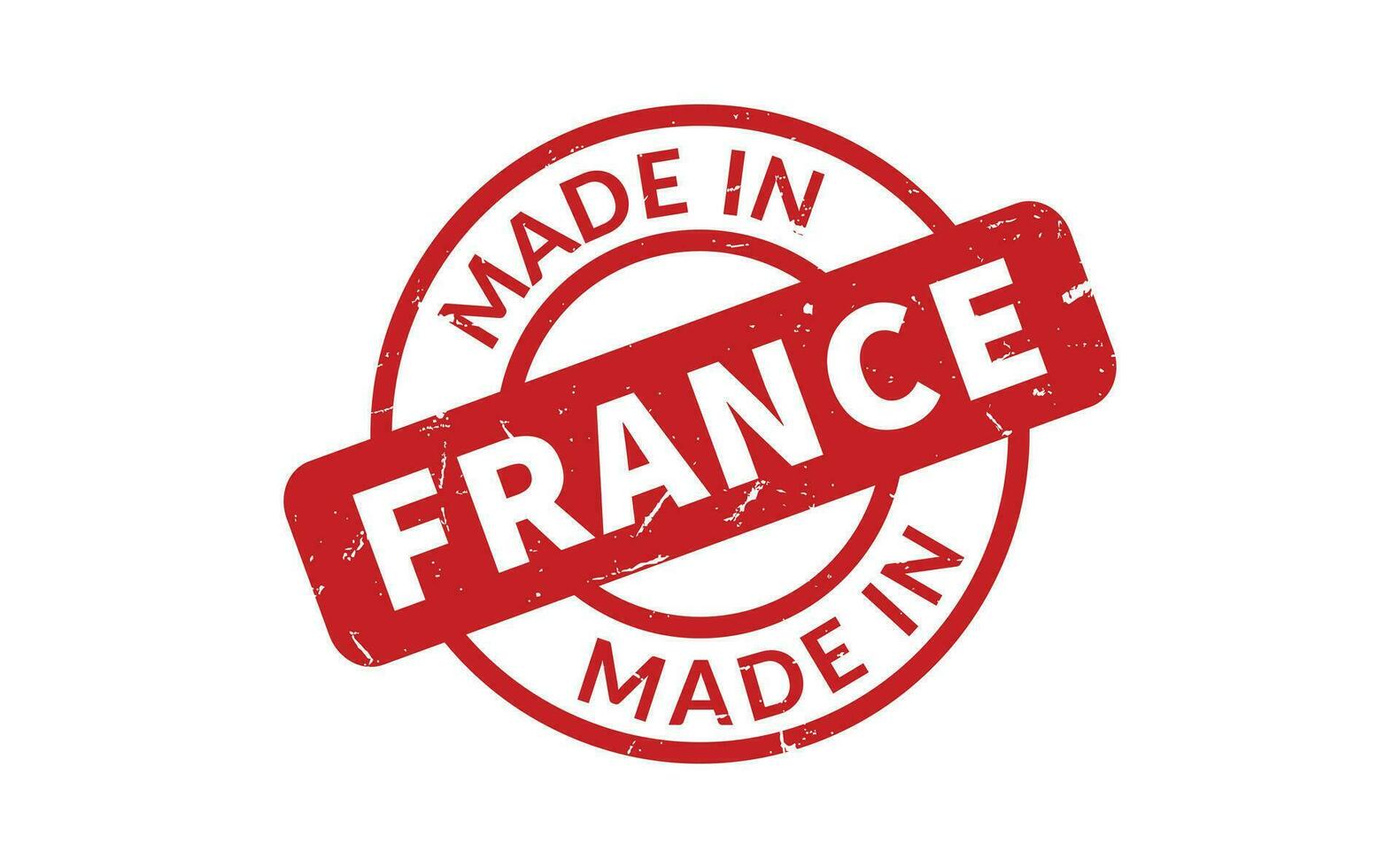 Made In France Rubber Stamp vector