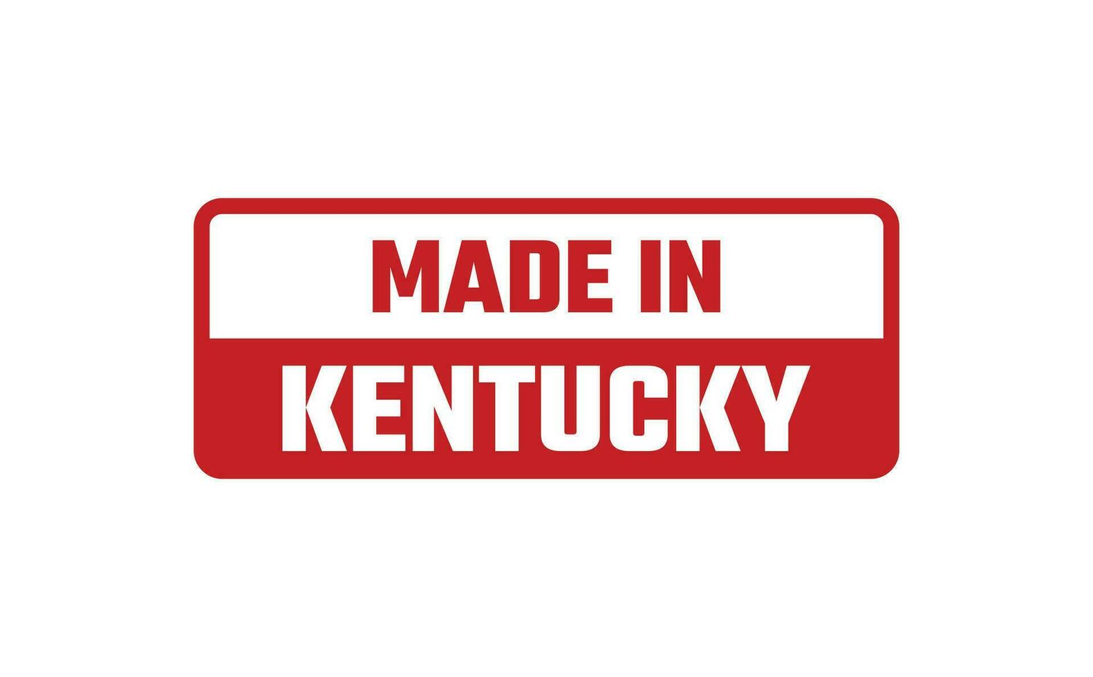 Made In Kentucky Rubber Stamp vector