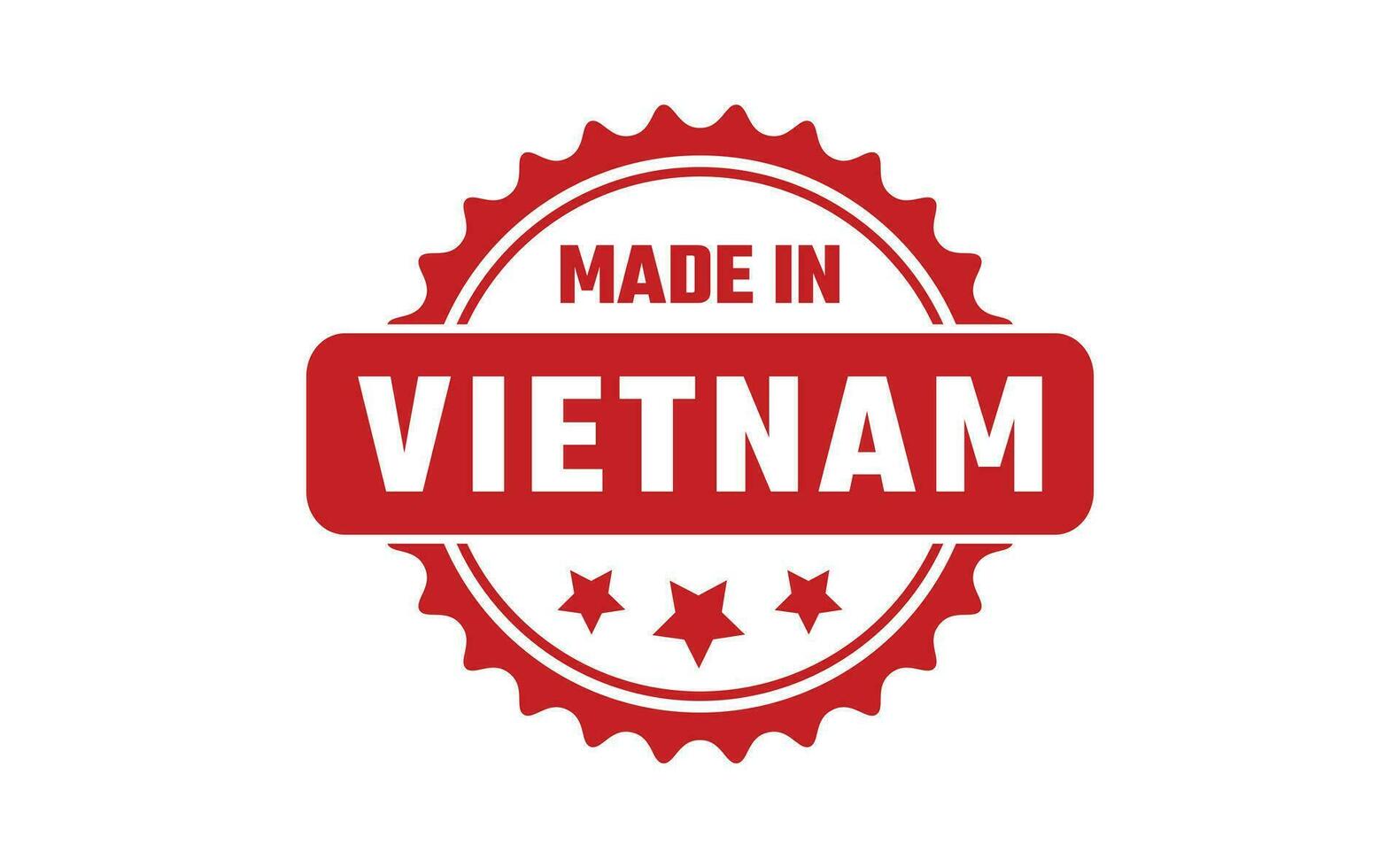 Made In Vietnam Rubber Stamp vector