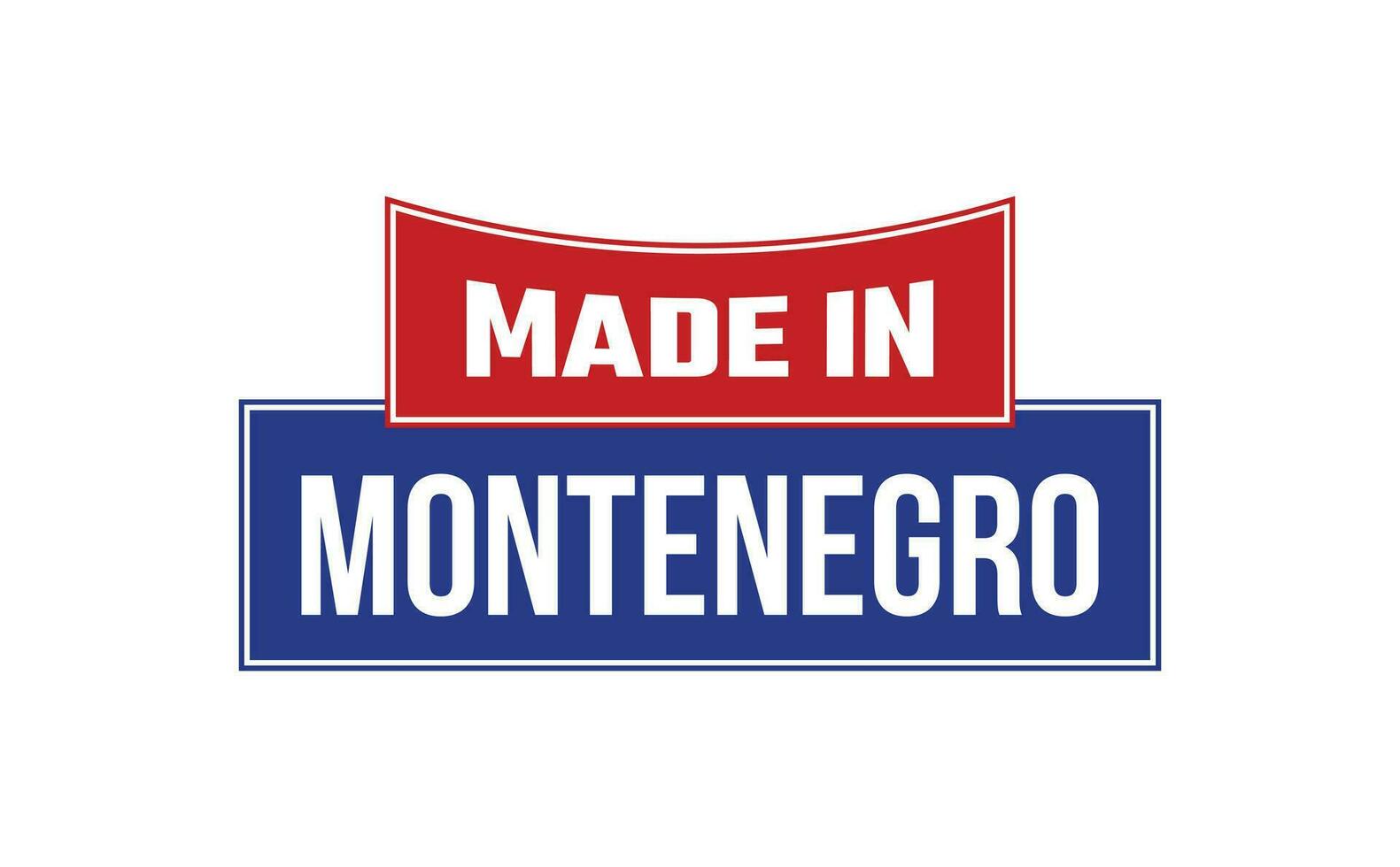 Made In Montenegro Seal Vector