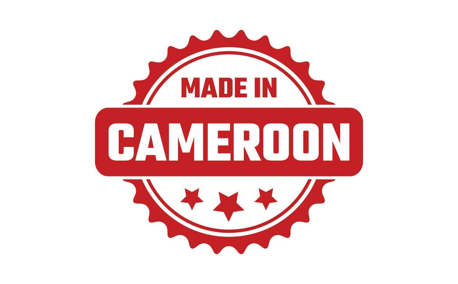 Made In Cameroon Rubber Stamp vector