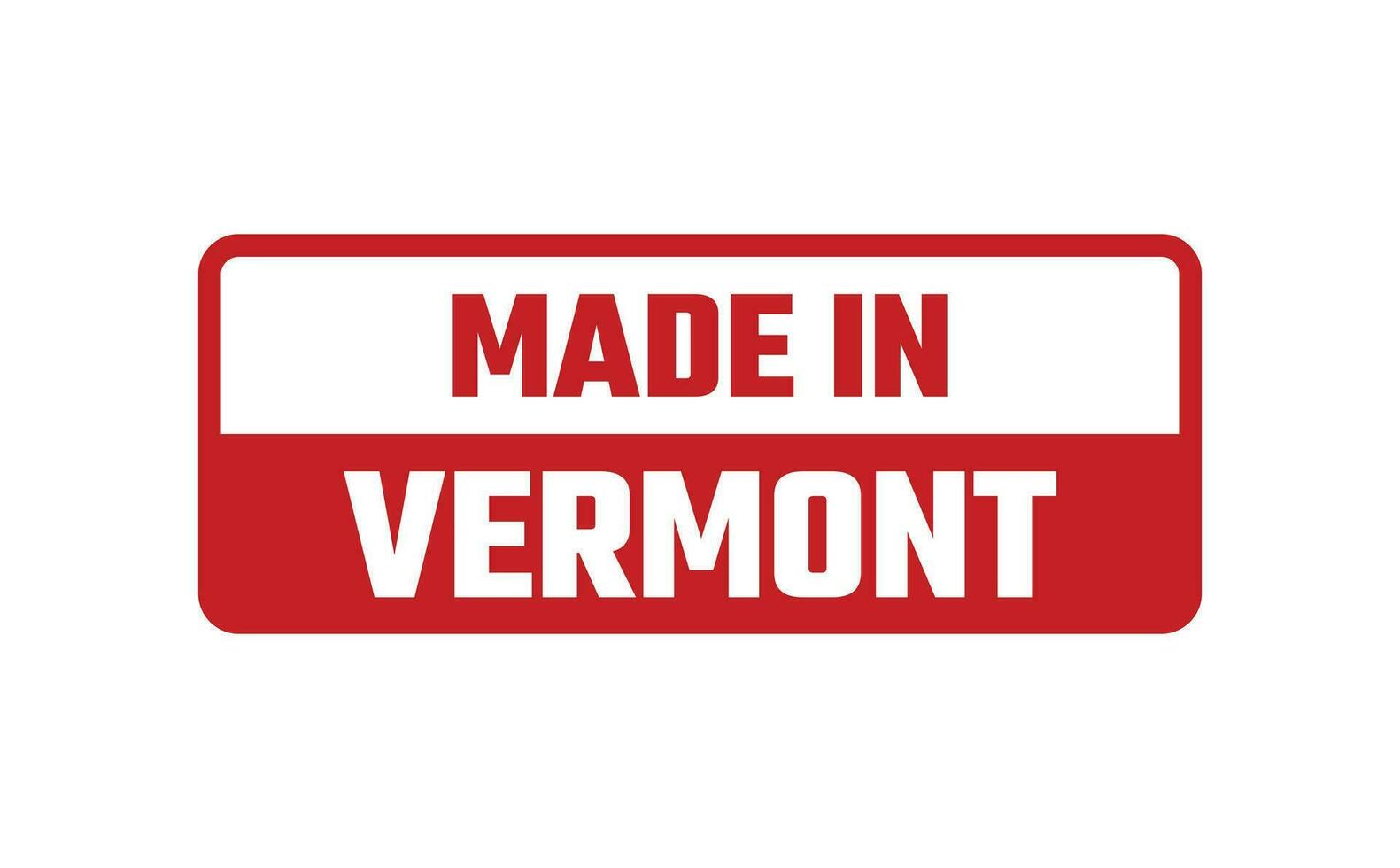 Made In Vermont Rubber Stamp vector