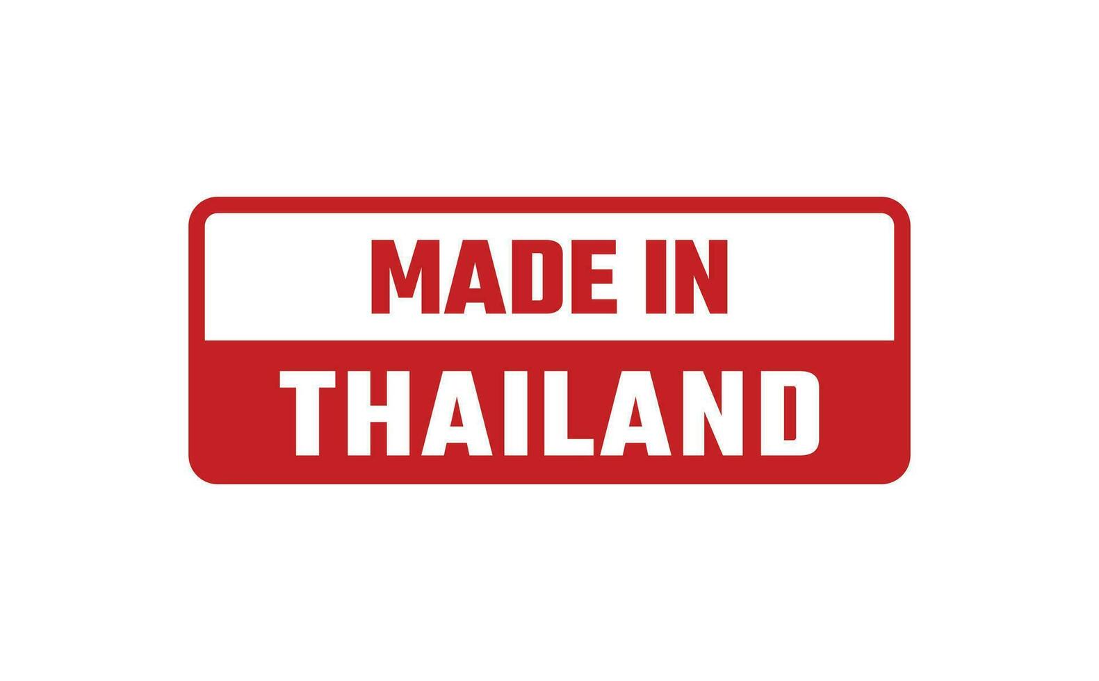 Made In Thailand Rubber Stamp vector