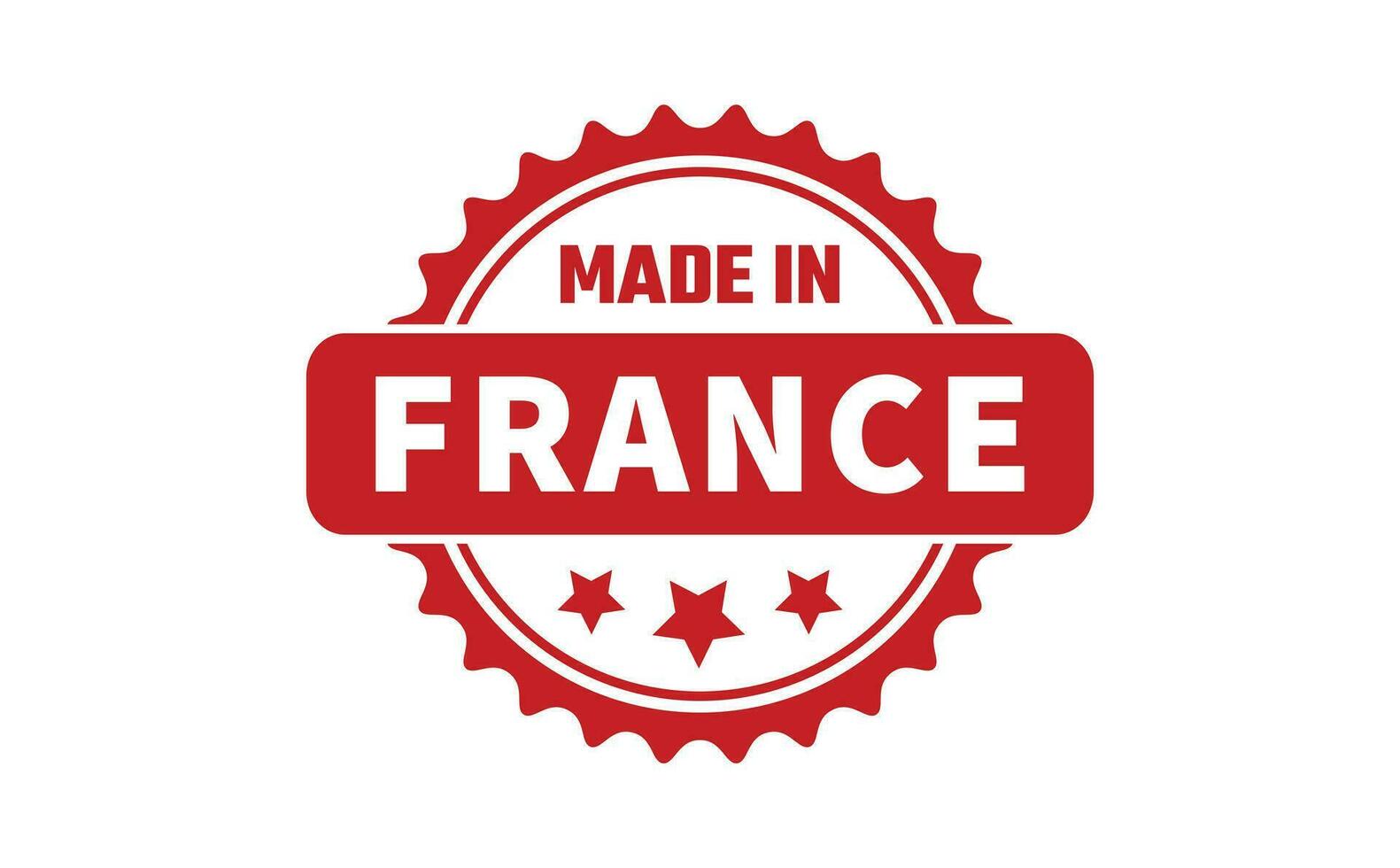 Made In France Rubber Stamp vector