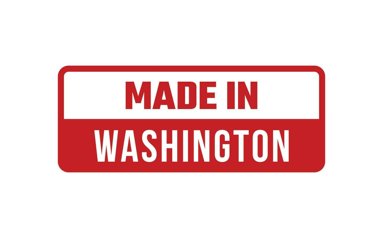 Made In Washington Rubber Stamp vector