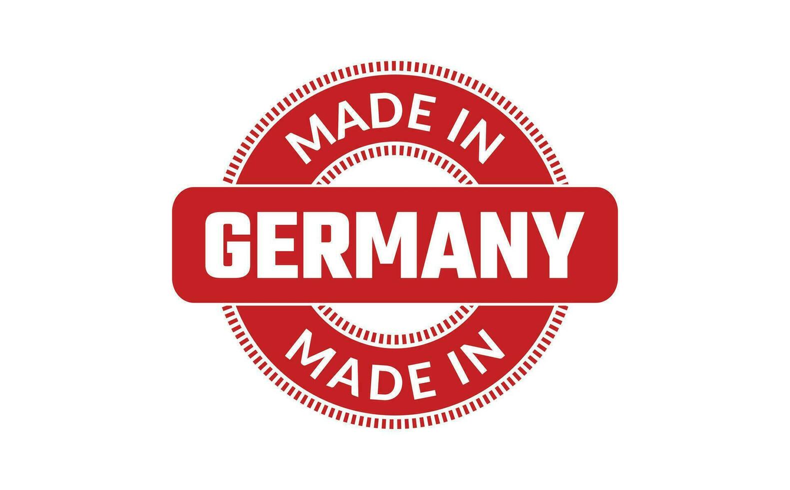 Made In Germany Rubber Stamp vector