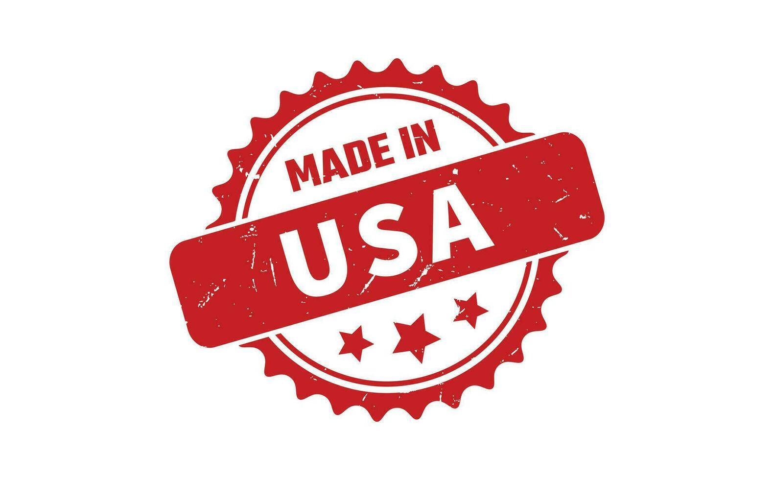 Made In USA Rubber Stamp vector