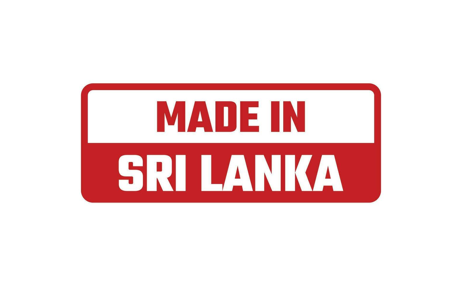 Made In Sri Lanka Rubber Stamp vector