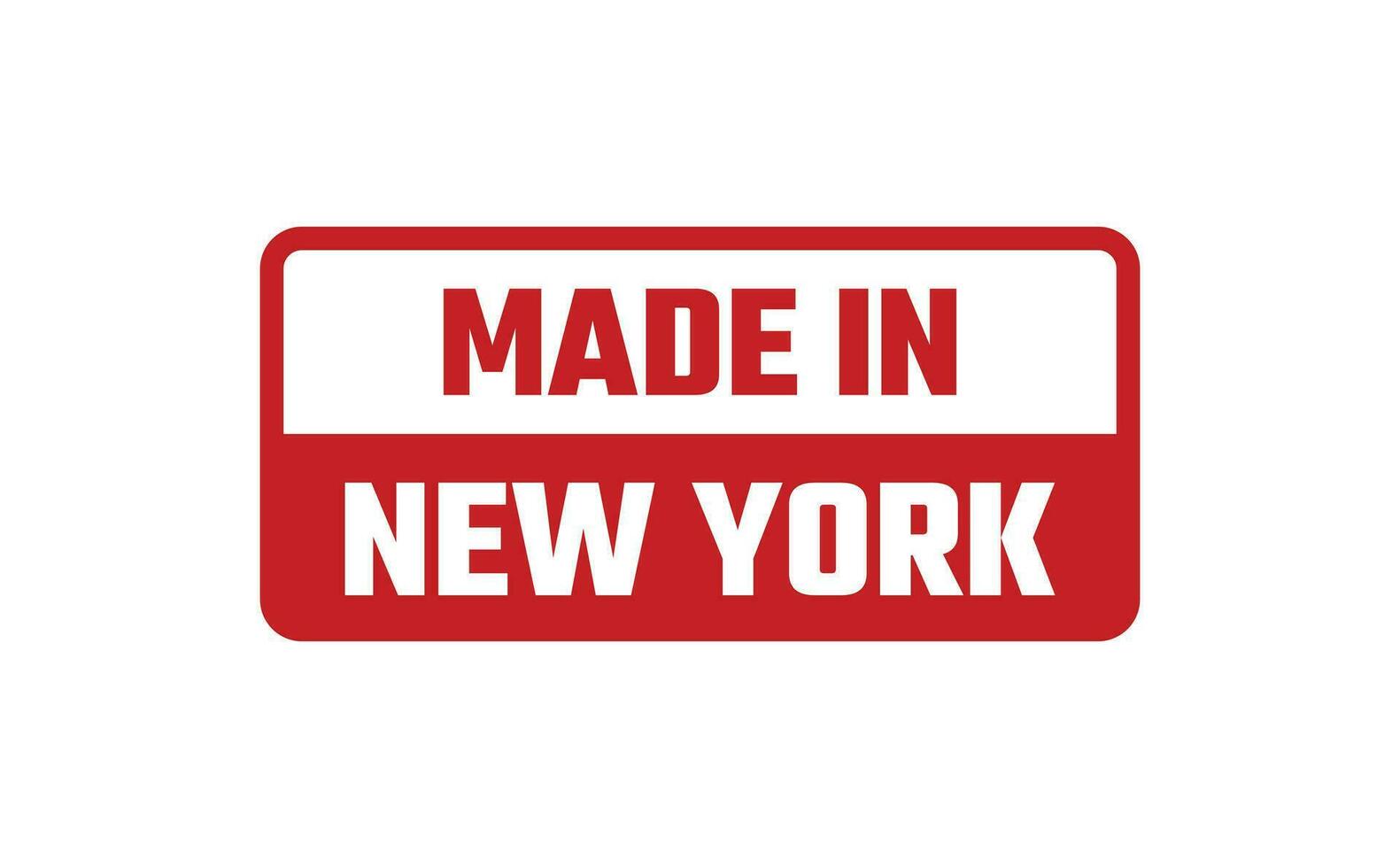 Made In New York Rubber Stamp vector