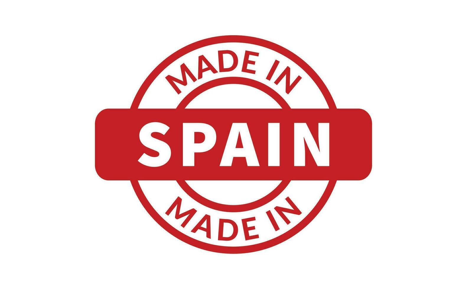 Made In Spain Rubber Stamp vector