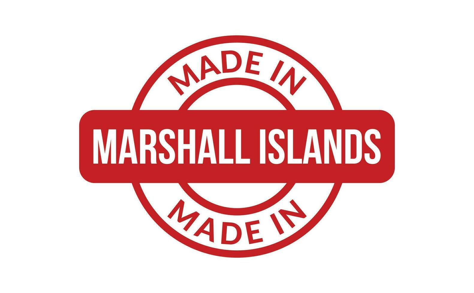 Made In Marshall Islands Rubber Stamp vector