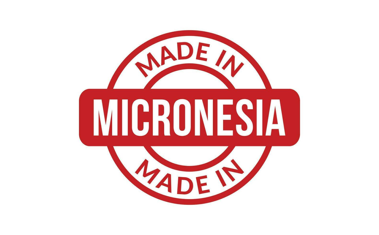 Made In Micronesia Rubber Stamp vector