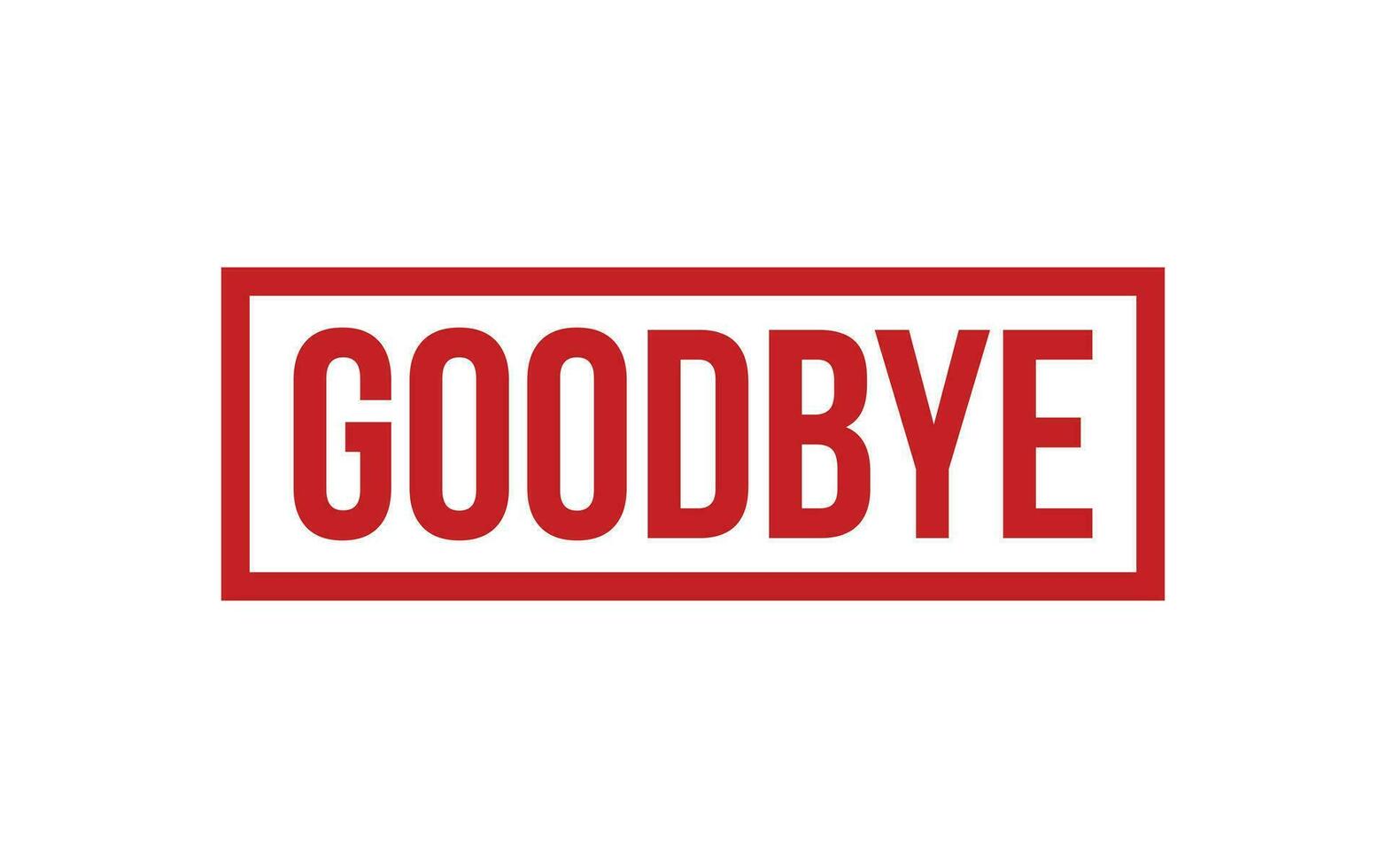 Goodbye Rubber Stamp Seal Vector