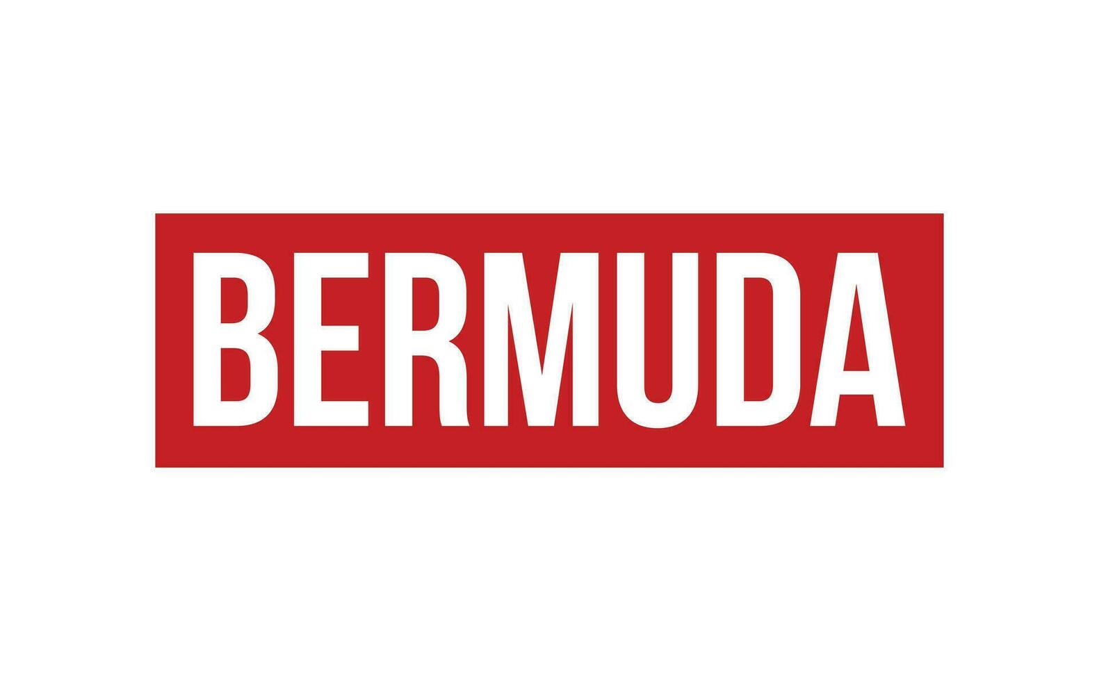 islas Bermudas caucho sello sello vector