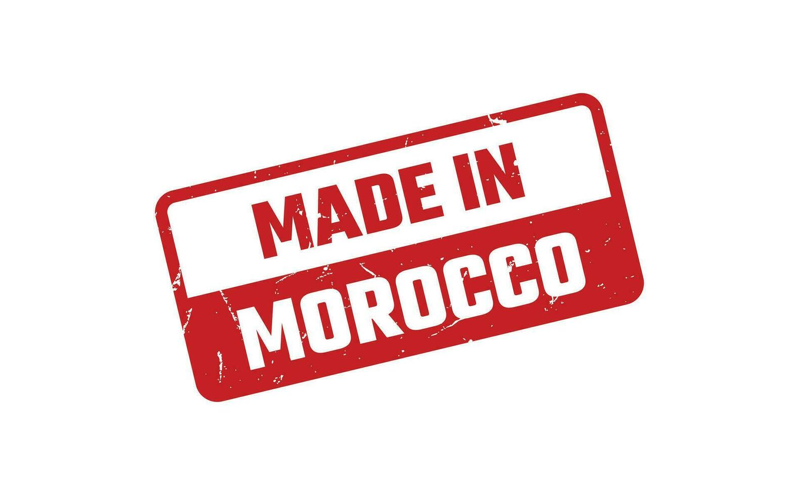 Made In Morocco Rubber Stamp vector