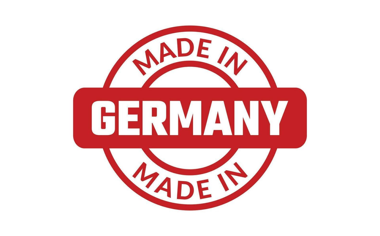 Made In Germany Rubber Stamp vector