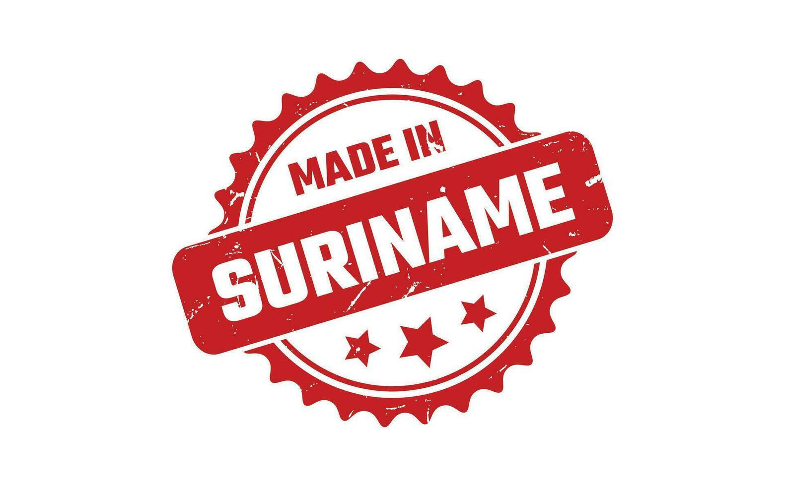 Made In Suriname Rubber Stamp vector