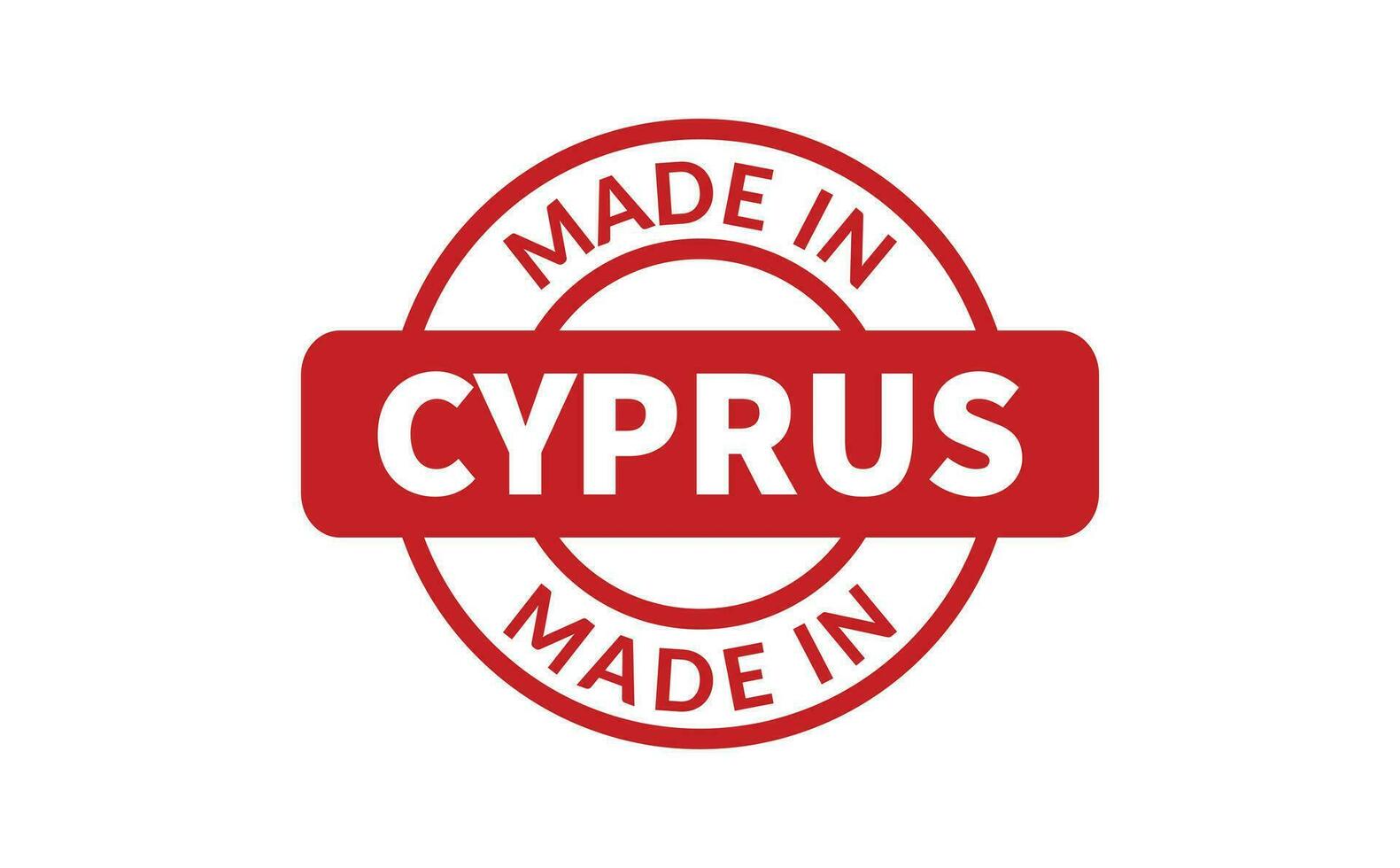 Made In Cyprus Rubber Stamp vector