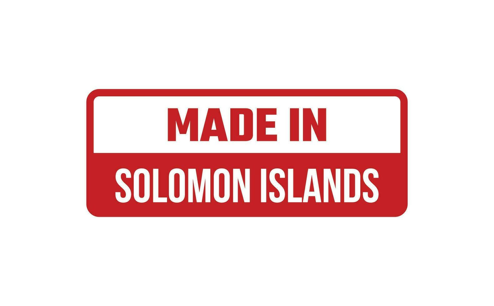 Made In Solomon Islands Rubber Stamp vector