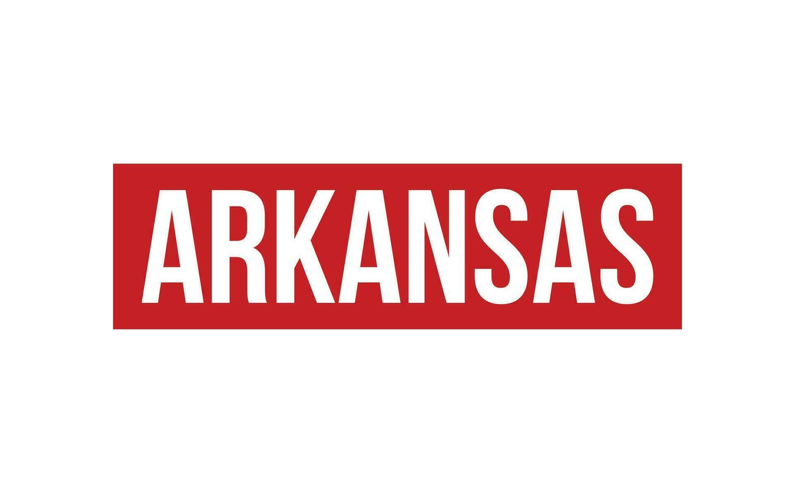 Arkansas caucho sello sello vector