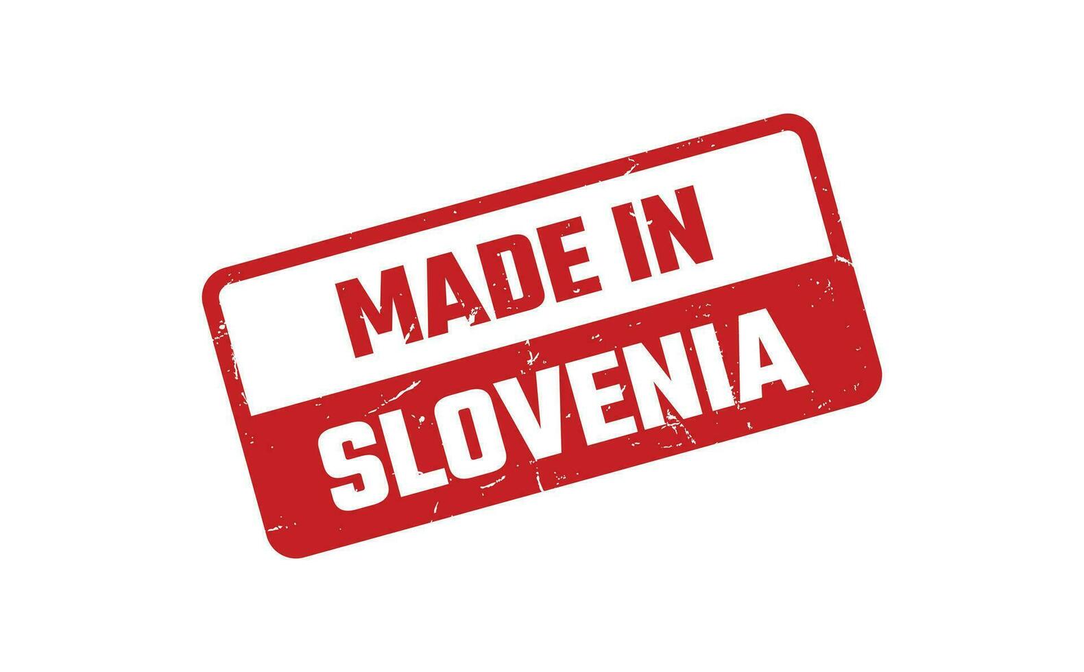 Made In Slovenia Rubber Stamp vector