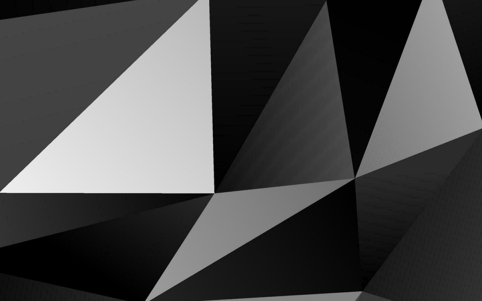 Dark Silver, Gray vector polygonal background.